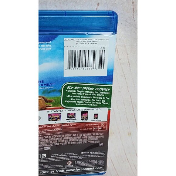 Alvin And The Chipmunks: The Road Chip Blu-Ray + DVD + Digital HD Combo - Picture 4 of 7